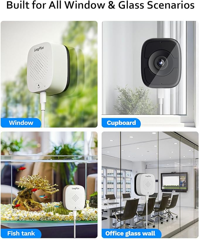 5MP 3K Magnetic Window Camera, Indoor Safeview Camera with Night Vision Full Color, WiFi6 Window Camera for Home Security, AI Human Vehicle Detection, 2.4/5GHz WiFi, 24/7 Recording, 2 Way Talk