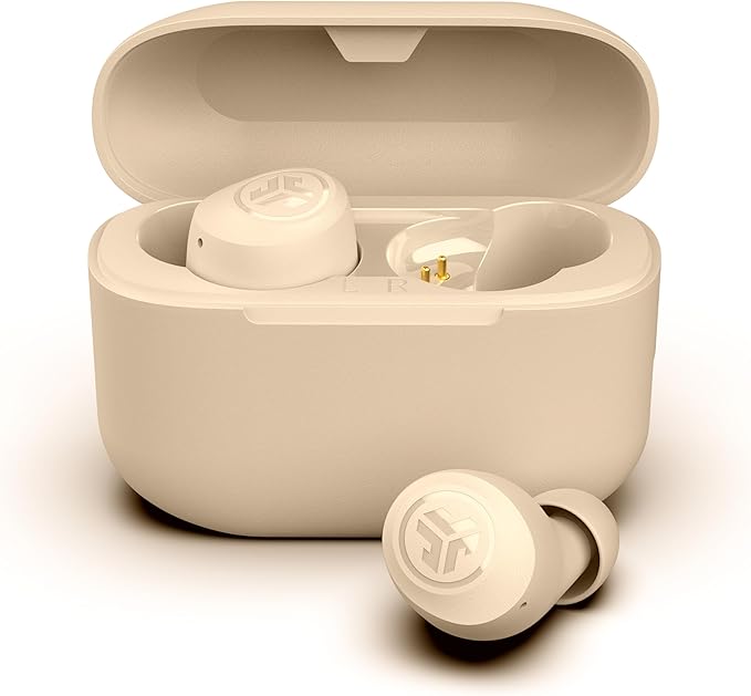 JLab Go Air Pop+ Tones True Wireless Earbuds, in Ear Headphones, Bluetooth Earphones, 35H Playtime Ear Buds, Bluetooth Earbuds with Microphone, USB-C Charging Case, Dual Connect, EQ3 Sound, (155 N)