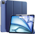 Soke Case for iPad Air 13 Inch (M3/M2) 2025/2024,iPad Pro 12.9 2022 2021(6th 5th Generation) - [Slim Trifold Stand + Auto Wake/Sleep],Protective Hard PC Back Cover (Dark Blue)