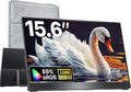 kksmart Portable Monitor for Laptop MacBook Surface PC Xbox PS5, Travel Monitor Second Screen for Laptop, HDMI USB-C VESA Compatible Built-in Speaker, 15.6inch
