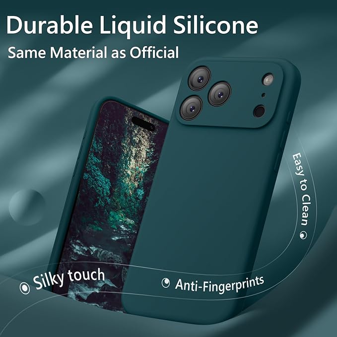FireNova Magnetic for iPhone 17 Pro Case, Compatible with MagSafe, [Integrated Silicone Camera Control Button] [Camera Protection] Anti-Scratch Microfiber Lining Phone Case, 6.3", Teal