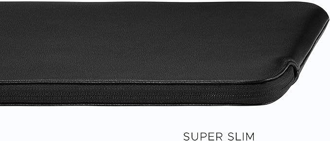 Comfyable Tablet Sleeve Compatible with iPad Air 11" M4 2026, iPad Pro 11 Inch M5 & Smart/Magic Keyboard with Pencil Holder-PU Leather Bag Water-Resistant Slim Case - Black Pebbled