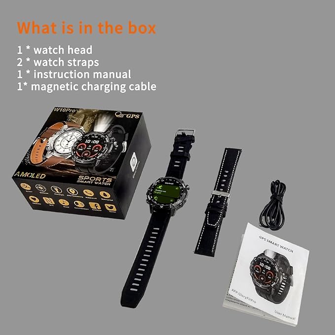 Smart Watch for Men Women, Bluetooth Call, 1.43 Inch Touchscreen Fitness Tracker with Heart Rate, SpO2, Sleep Monitoring, Sports Smartwatch with GPS, Multiple Sport Modes, IP68 Waterproof