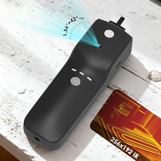 HOLDPEAK Wireless Thermal Imaging Camera for iOS/Android Phones, 256x192 IR Resolution with 1024x768 Visible Thermal Camera, -4°F to 1022°F Portable Heat Camera for Electrical Inspection, HVAC, Home