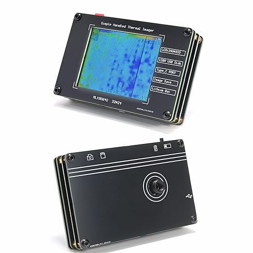 Mini Handheld Thermal Camera, Portable Infrared Thermal Imaging Camera, Paranormal Equipment Thermal Imager, Non-Contact Heat Detector with Type-C Interface PC Link Data Storage