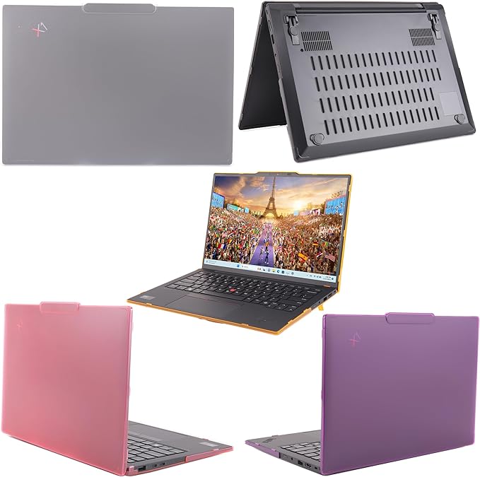 mCover Hard Case ONLY Compatible for 2024-2025 14" Lenovo ThinkPad X1 Carbon Gen 12 Windows Notebook PC (with 180-degree Hinge, NOT Fitting Any Other Lenovo Models) - Red