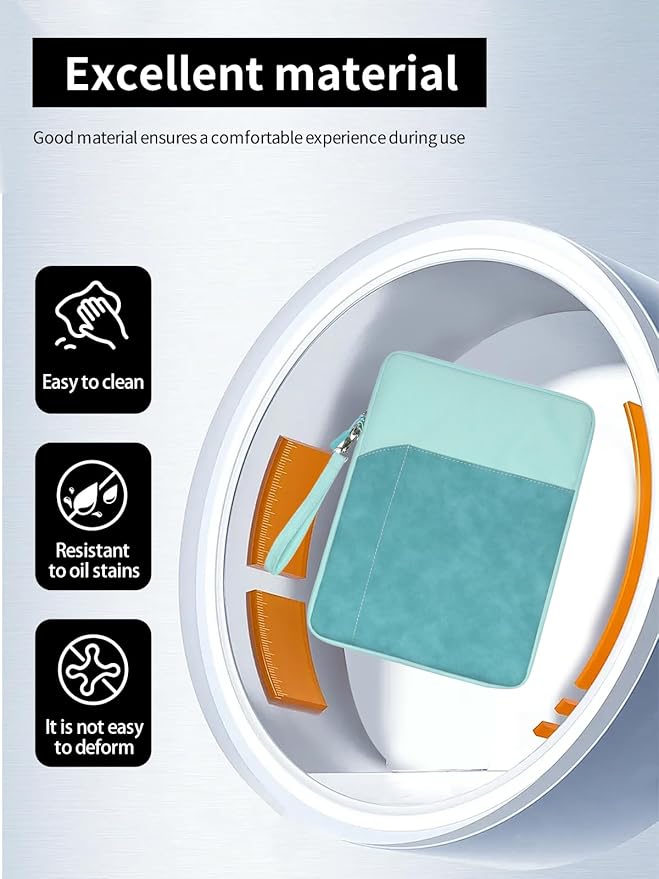Tablet Sleeve for Nook GlowLight 4 Plus eReader 7.8 inch,360 Protective Bag Carrying Case Water-Resistant,Green.