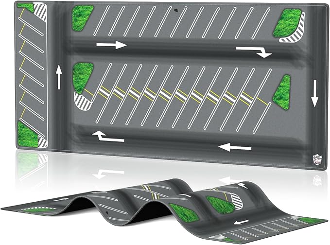 XXL 1/64 Scale Parking Lot Mouse Pad 90x40cm Non-Slip Rollable Desk Mat | Large Diorama Playmat for Hot Wheels, Matchbox, Mini GT, Tarmac, Inno64 and Diecast Car Collectors, Kids and Gamers