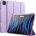 JETech Case for iPad Pro 11 Inch 2022/2021/2020 Model (4th/3rd/2nd Generation), with Pencil Holder, Support 2nd Pencil Charging, Slim Tablet Cover with Soft TPU Back, Auto Wake/Sleep (Light Purple)