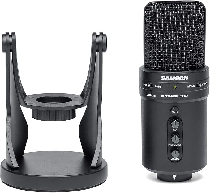 SAMSON G-Track Pro Professional USB Condenser Microphone with Audio Interface