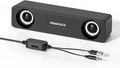 10W Wired Stereo Speaker Compact PC Speakers for Desktop -, USB Powered, 3.5mm Audio Input, Laptop Expertly Tuned Computer Soundbar