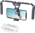 Zeadio Aluminum Smartphone Stabilizer Grip, Foldable Cellphone Video Rig, Filmmaking Vlogging Case, Phone Stabilizer Tripod Mount for All iPhone and Android Smartphones