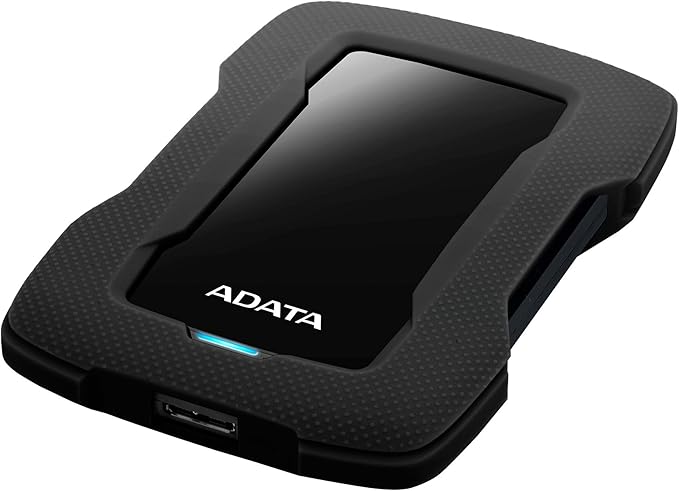 ADATA HD330 4TB USB 3.1 Shock-Resistant Extra Slim External Hard Drive Black (AHD330-4TU31-CBK)