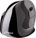Evoluent – Inventor of The Vertical Mouse – VMDSW Ergonomic Vertical Mouse Right Hand Small USB Wireless, Sculpted for Comfort, Reduces Wrist Strain, 4 Speeds, 6 Customizable Buttons in Windows