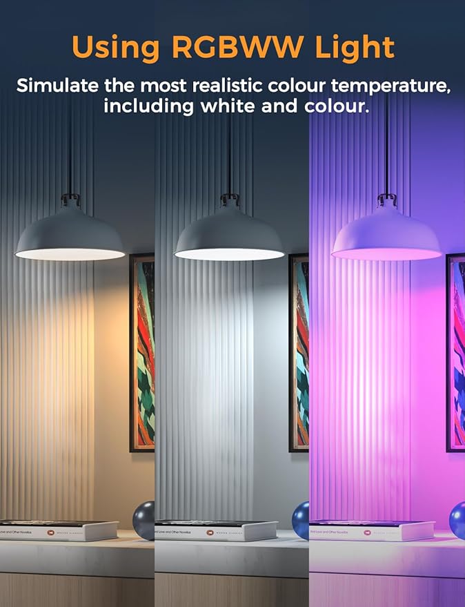 Refoss Smart Bulbs Works with Apple HomeKit, Color Changing Smart Light Bulbs Compatible with Siri, Alexa and Google Home, A19 LED Bulb, E26 Fitting, 2700K-6500K Dimmable, 9W 810 Lumens, 4 Pack
