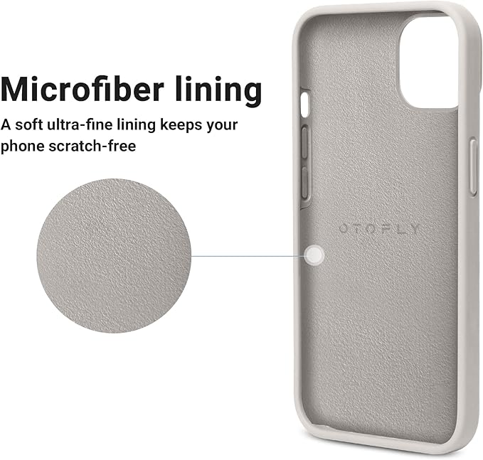 OTOFLY Designed for iPhone 14 Plus Case, Silicone Shockproof Slim Thin Phone Case for iPhone 14 Plus 6.7 inch （Stone）