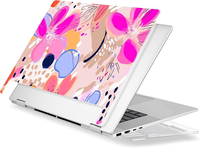 Premium Crystal Case for HP Envy x360 16-inch 2-in-1 Laptop 2024 Release, Floral Patterns Ultra-Slim Lightweight Scratch-Resistant Clear Hard Shell with Professional Protection, Stamens