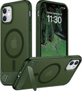Magnetic Compatible with iPhone 11 Phone Case, [Built-in Invisible Kickstand][Compatible with MagSafe] [Military Grade Shockproof] Slim Translucent Matte Phone Case for iPhone 11 6.1"