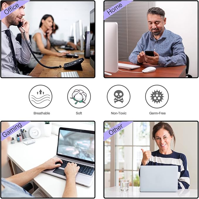 ARTSO Large Gaming Mouse Pad with Stitched Edges, XXL Extended Keyboard Mat Long Mousepad Desk Decor Writing Pad 35.1x15.7 in, Non-Slip Base for Work, Game, Office, Home, Pink Purple Plant