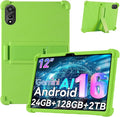 for Nexall N90 Tablet Case 12Inch, Shockproof Four Corner Airbag Protection,Soft Silicone Edge Cover with Built-in Stand,Heavy Duty Protective Sleeve for Nexall N90,Green