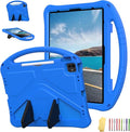 Kids Case for iPad Air 13 inch M4/M3/M2 & iPad Pro 13 inch M5/M4 (2025/2024) & iPad Pro 12.9 inch Cover 6th/5th/4th/3rd Generation (2022/2021/2020/2018) with Stand/Handle/Pencil Holder, Blue