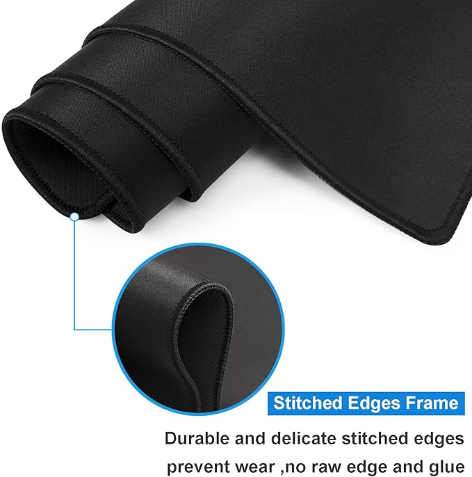 Large Gaming Mouse Pad XXL,Extended Large Gaming Mousepad,Desk Accessories,Office Supplies,Office Decor,Non-Slip Rubber Base and Stitched Edges Desk Pad for Computer Game Office Work,31.5"x15.7"