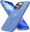 Magnetic for iPhone 12 Pro Max Case, [Compatible with MagSafe][Military-Grade Drop Protection][Anti-Yellowing] Shockproof Translucent Matte Cover for iPhone 12 Pro Max Phone Case,Sky Blue