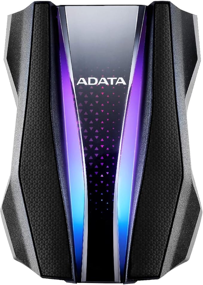 ADATA HD770G 2TB RGB USB 3.2 IP68 Waterproof Dropproof Dustproof External HDD Black (AHD770G-2TU32G1-CBK)