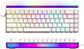 Womier 60% Percent Keyboard with Light Box, Wired Keyboard Gaming Mechanical with MCA Keycaps, OEM Profile, Programable, 64 Keys Hot Swap RGB Cream Key Board for PC Computer Win/MAC (WK68 PRO-White)
