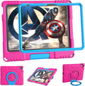 Kids Case for iPad 10th Generation 10.9-inch (2022) & iPad Air 11-inch M2 (2024) & iPad Pro 11-inch M4 (2024), Lightweight Shockproof Case Built-in Screen Protector with Handle Stand, Pink