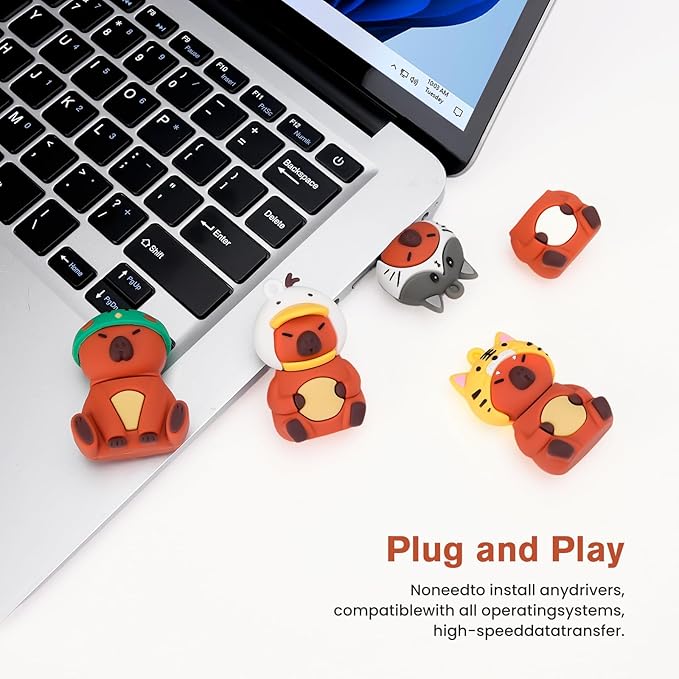 4 * 32GB Cute USB Flash Drive, Doctors Nurses Memory Stick Drive Pendrive Gift for Kids, Teacher, Friends