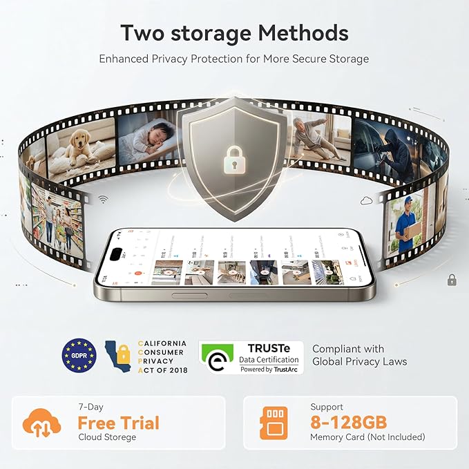 Dzees Security Camera Outdoor Wireless - Upgrade 2K 3MP Battery Powered WiFi Outdoor Camera Wireless, Spotlight, Siren, AI Dectection, Color Night Vision, IP66 Waterproof Cloud/SD-Black