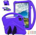 Kids Case for iPad Pro 11-Inch 2022/2021/2020/2018 (4th/3rd/2nd/1st Generation) & iPad Air 5th/4th Gen Case 2022/2020 10.9" with Kickstand/Handle/Pencil Holder Stand Girl Boy Cover, Purple