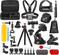 NEEWER 35 in 1 Action Camera Pro Accessories Kit Compatible with DJI Osmo Action 5 Pro 4 3 GoPro, Quick Release Adapter Mount for Diving Hiking Motorcycling Mountain Cycling Skiing Surfing Vlog, GP-51