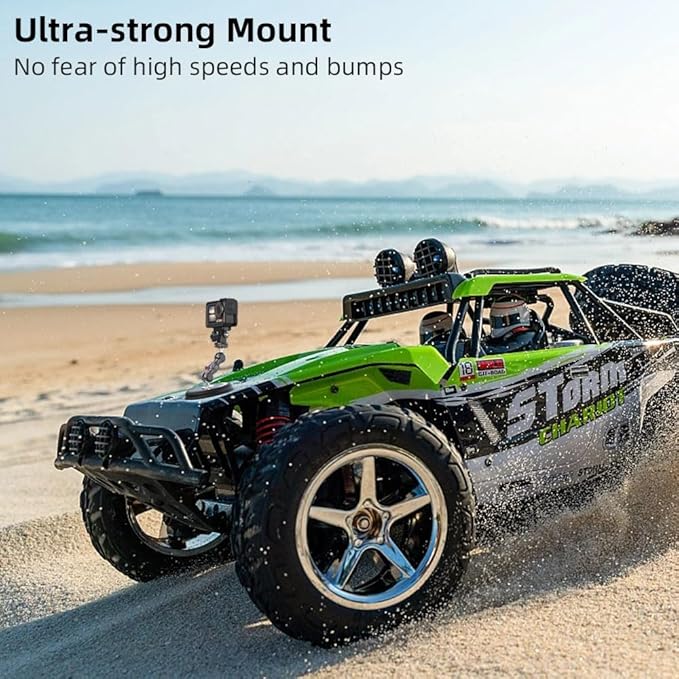Strong Magnetic Camera Mount, Car Outside 1/4" Magnetic Camera Mount with 2 Ball Head, Attaches to All Metal Surfaces for GoPro 13/12/11/10, DJI Action 6/5 Pro/4, Nano, Insta 360 X5/X4 and More