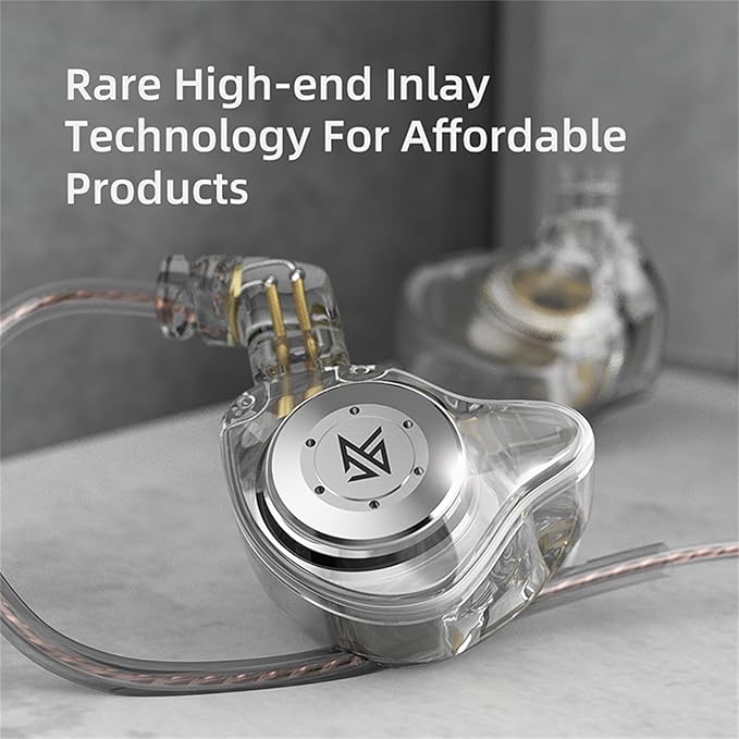 KZ EDX PRO in Ear Monitor Headphone IEM Earphones with 1DD, HiFi Deep Bass IEM for Gaming, Wired Gaming Earbuds with New 10mm Dynamic Driver Detachable Cable for Video Music Church (Cyan, with mic)
