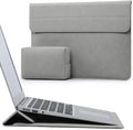 HYZUO 15-16 Inch Laptop Case Bag Sleeve with Stand Feature for MacBook Pro 16 M5/M4/M3/M2/M1 Pro/Max 2026-2019, XPS 15, MacBook Pro 15 2015-2012, Samsung Galaxy Book Flex 15, Light Gray