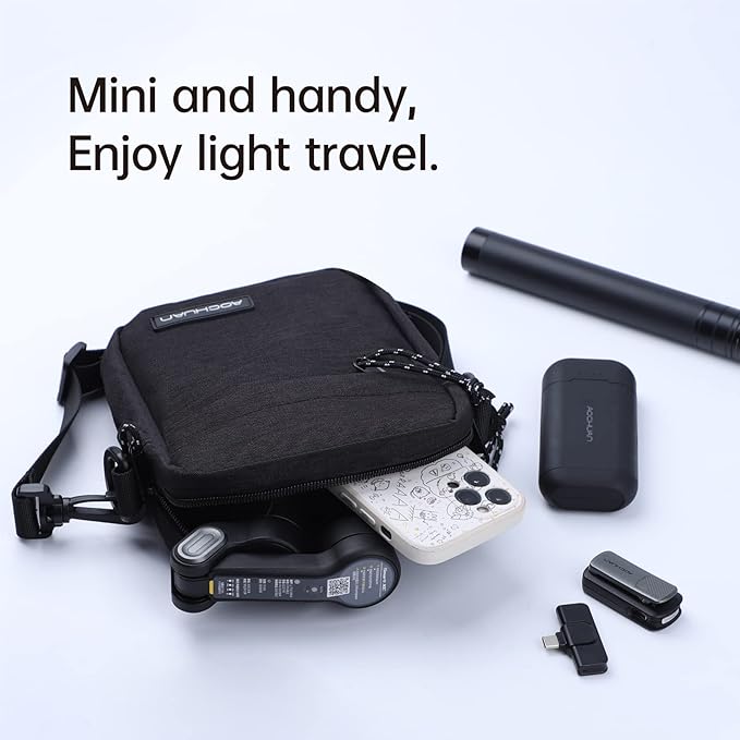 Gimbal Stabilizer for Smartphone-AOCHUAN Smart XE&E10Aluminum Extension Rod&B20 Camera Bag