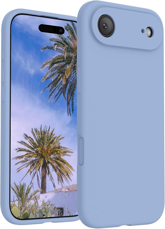 FireNova Magnetic for iPhone Air Case, Compatible with MagSafe, [Integrated Silicone Camera Control Button] [Camera Protection] Microfiber Lining Phone Case for iPhone 17 Air, 6.5", Light Blue