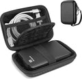 ProCase Hard Drive Case for Canvio Basics Western Digital WD Elements My Passport Seagate Portable Backup Plus Slim 1TB 2TB 3TB 4TB USB 3.0, 2.5”, Samsung T9 Portable External Hard Drive Case -Twill