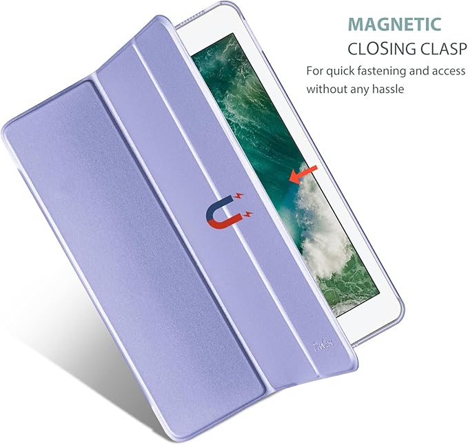 ProCase Smart Case for 10.5” iPad Air 3rd Generation 2019 / iPad Pro 2017, Slim Stand Cover with Translucent Frosted Back for iPad Air 3 -Lightpurple
