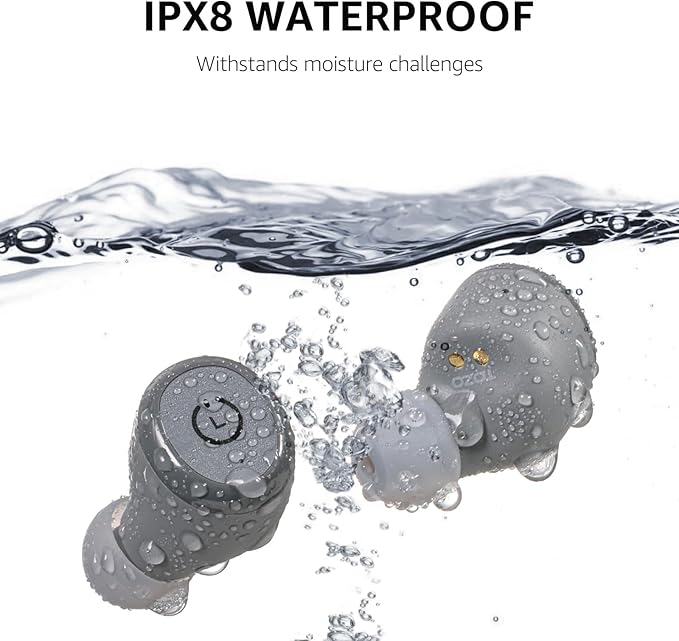 TOZO T10 Wireless Earbuds Bluetooth 5.3 Headphones, App Customize EQ, Ergonomic Design, 55H Playtime, Wireless Charging Case, IPX8 Waterproof Sound in-Ear Headset, New Version