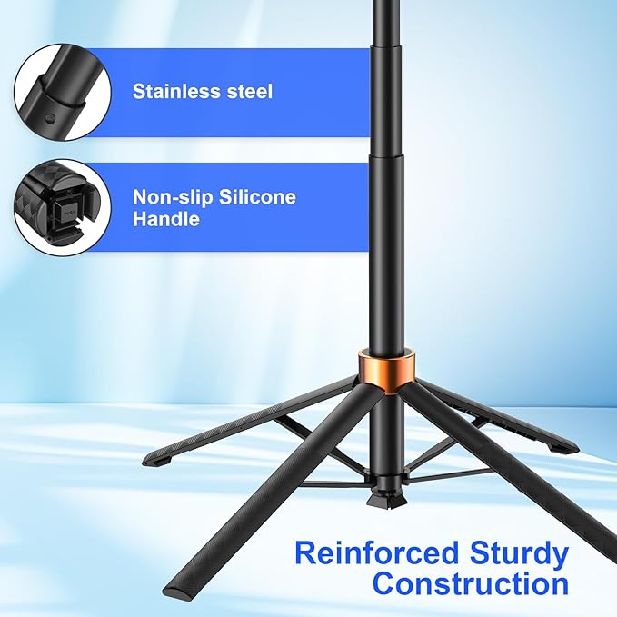 70 inch Auto Face Tracking Tripod for iPhone, Gesture Control, Face Tracking 360°Rotation Phone Tripod, Gimbal stabilizer for Smartphone, Perfect for Live Streaming, Content Creator