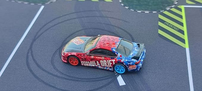 XXL 1/64 Scale Parking Lot Mouse Pad 90x40cm Non-Slip Rollable Desk Mat | Large Diorama Playmat for Hot Wheels, Matchbox, Mini GT, Tarmac, Inno64 and Diecast Car Collectors, Kids and Gamers