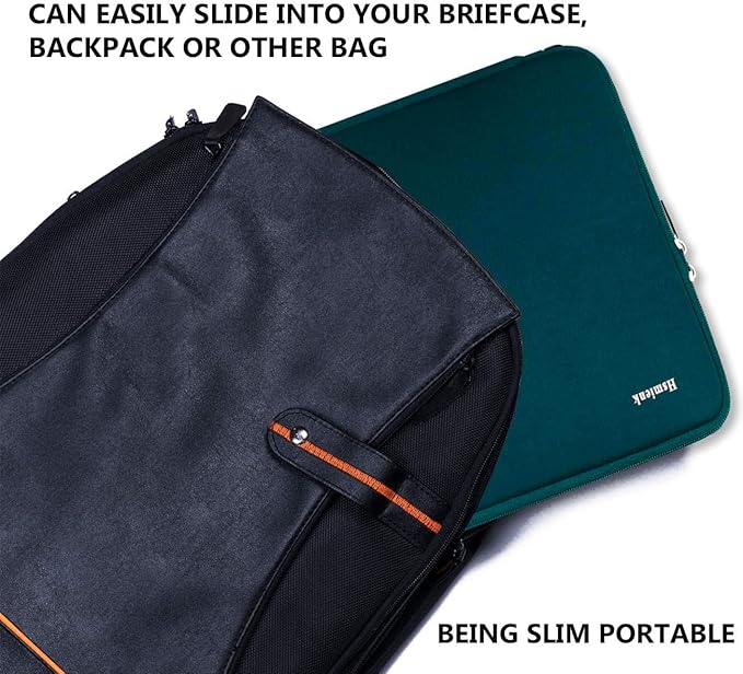 Laptop Sleeve 15.6 Inch, Durable Shockproof Protective Cover Compatible with HP, ASUS, Lenovo, Acer, Notebook, Computer, Cyan