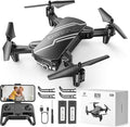 DEERC D20 Mini Drone for Kids with 1080P HD FPV Camera Remote Control Toys Gifts for Boys Girls with Altitude Hold, Headless Mode, One Key Start Speed Adjustment, 3D Flips 2 Batteries, Black