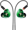 Vibes 202 Wired Earbuds - HiFi in Ear Monitor Headphones – Professional Noise Isolating Ear Buds - Clear Sound, Deep Bass & Comfort-Fit IEM Earphones - MMCX to 3.5mm, Silver Plated Cord, Carrying Case