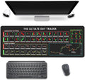Stock Market Invest Day Trader Trading Mouse Pad Chart Patterns Cheat Sheet,Large Computer Mouse Pad Desk Pad with Stitched Edges Desk Mat Accessories 31.5x11.8 Inch