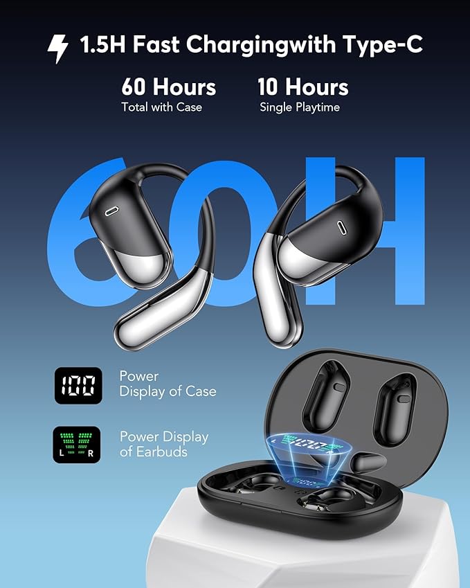 Paekole H5 AI Translation Earbuds: Real-Time 2-Way Language Translator Device (198+ Languages) for Face-to-Face & Travel, Bluetooth Headphones, Audifonos Traductores - Classic Black