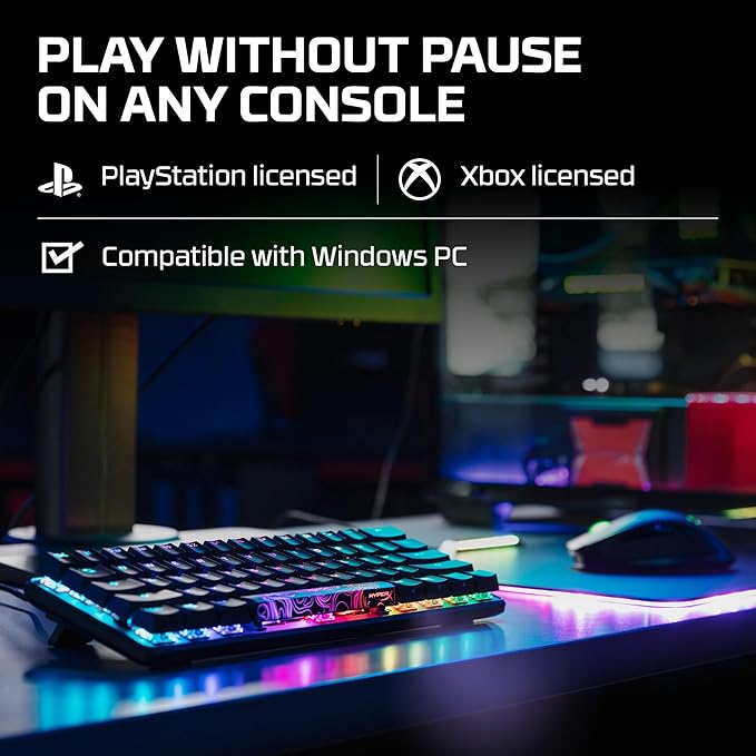 HyperX Alloy Origins 60 - Mechanical Gaming Keyboard - Ultra Compact 60% Form Factor - Tactile Aqua Switch - Double Shot PBT Keycaps - RGB LED Backlit - NGENUITY Software Compatible,Black